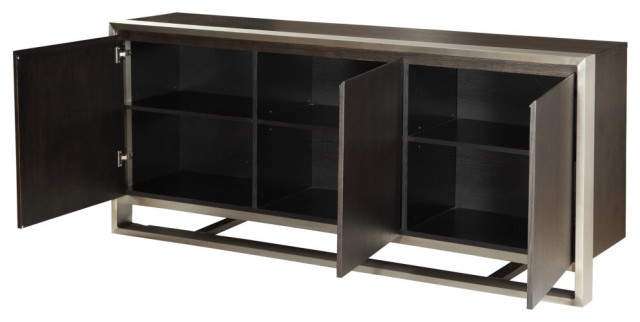 71 Inch Sideboard Dark Brown Brown Modern Moe's Home - Contemporary ...