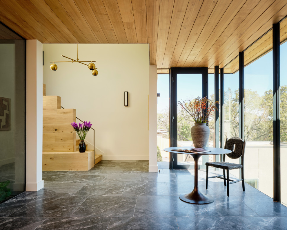 Inspiration for a transitional home design remodel in Austin