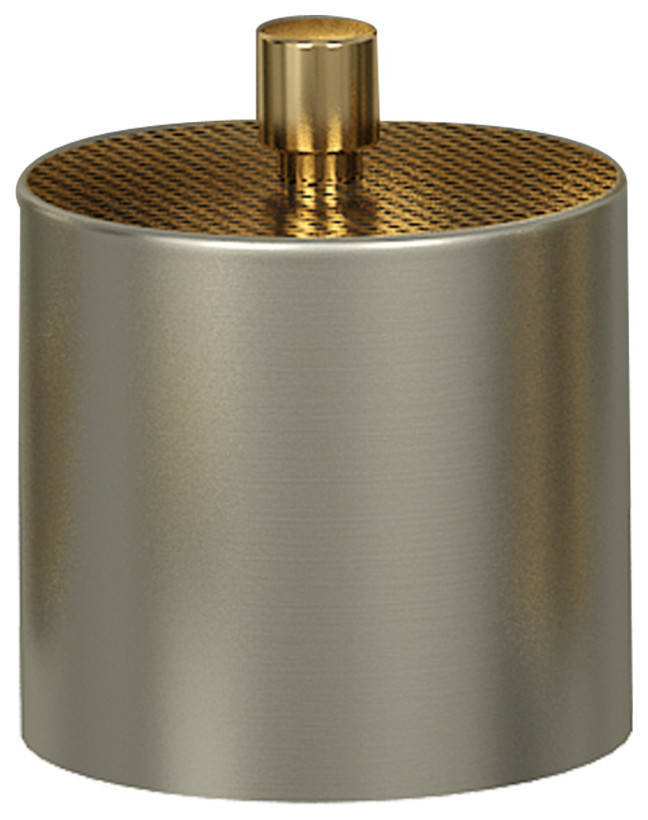 nu steel Selma Brushed Gold Container Contemporary Bathroom