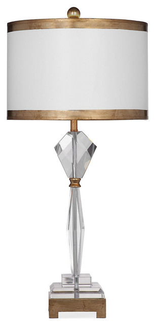 Bassett Mirror L3003TEC Adel Table Lamp in Crystal