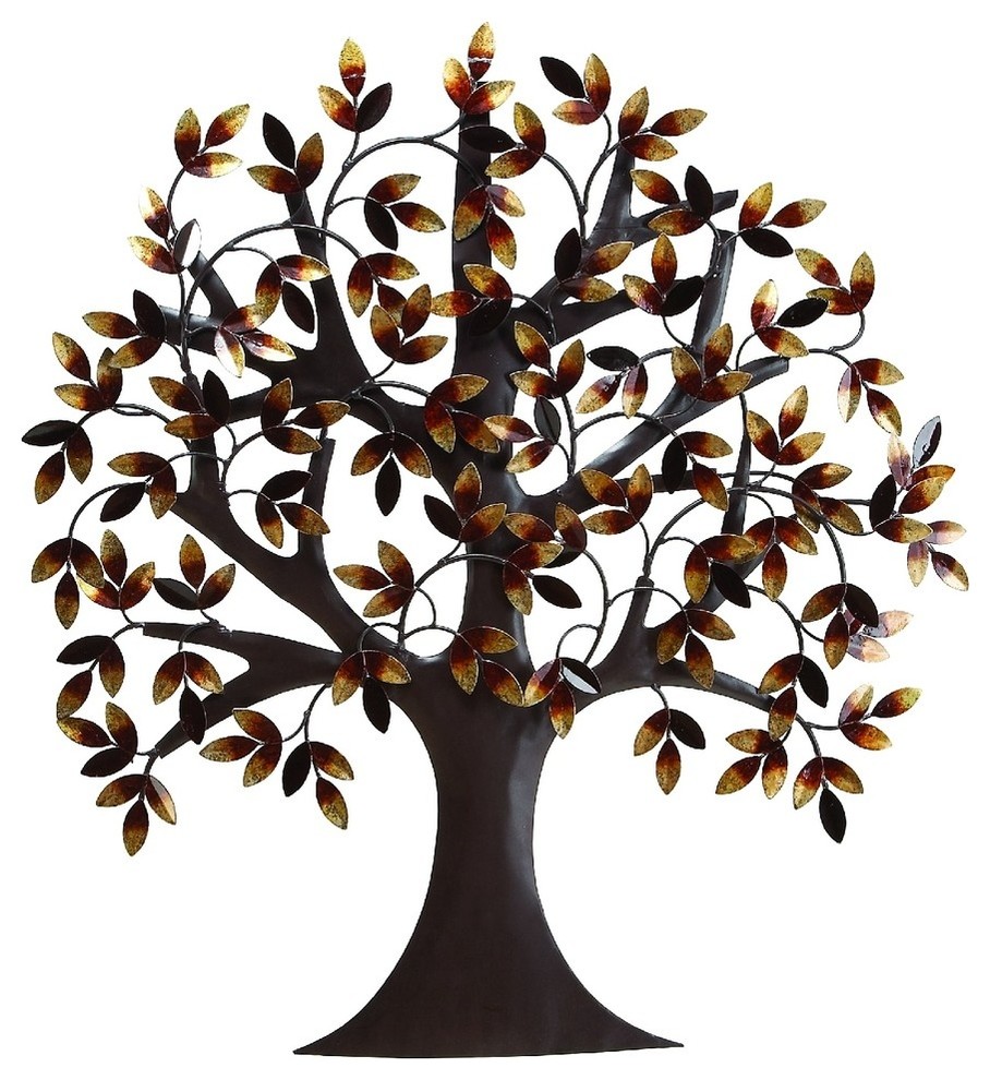 Traditional Brown Metal Wall Decor 13862 - Contemporary - Metal Wall