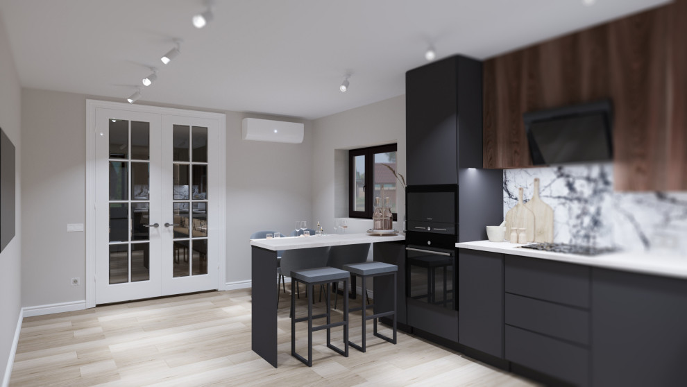 Частичный дизайн дома, где соединились практичность и красота.