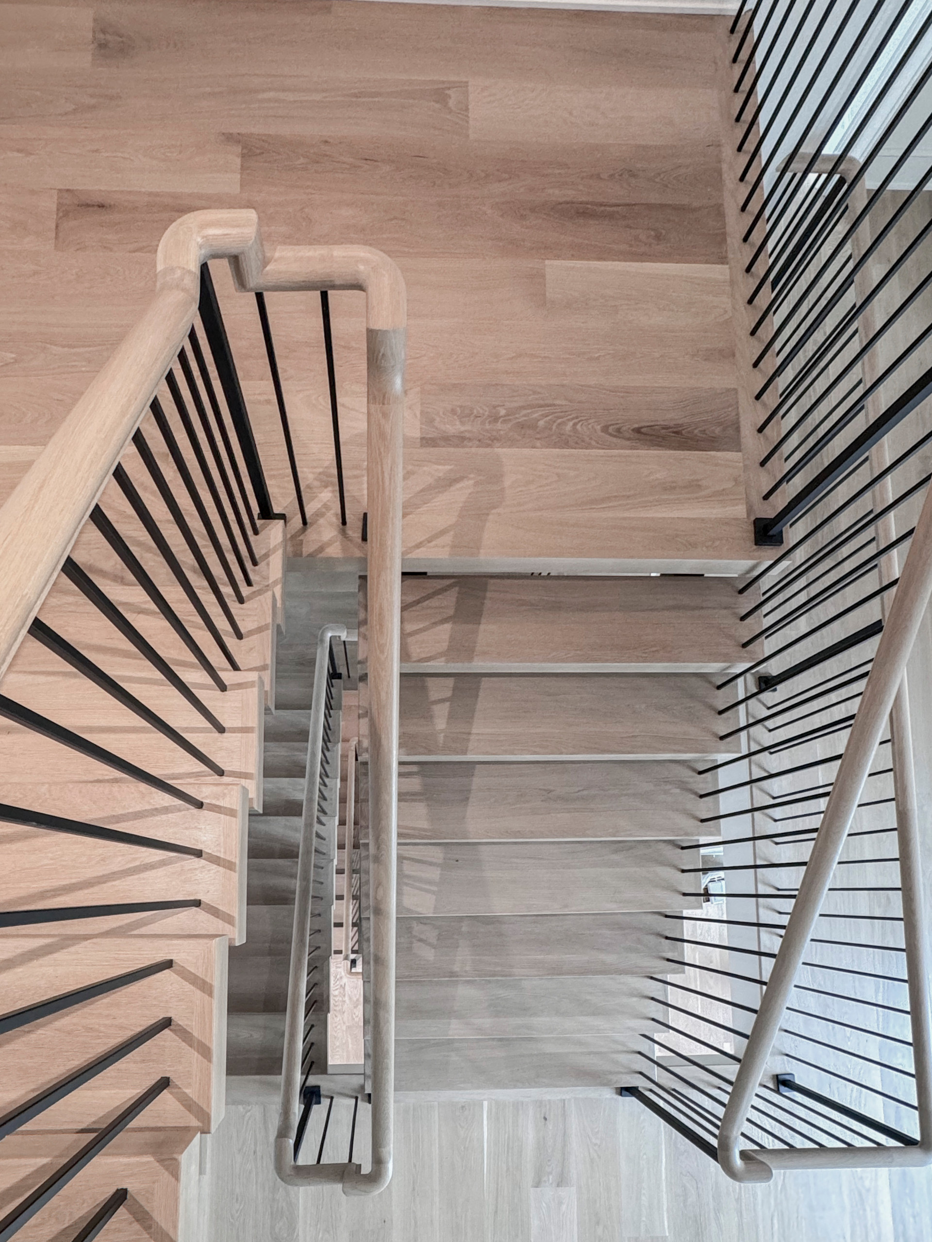 122_Modern Steel & Wood Floating Staircase, Arlington VA 22207