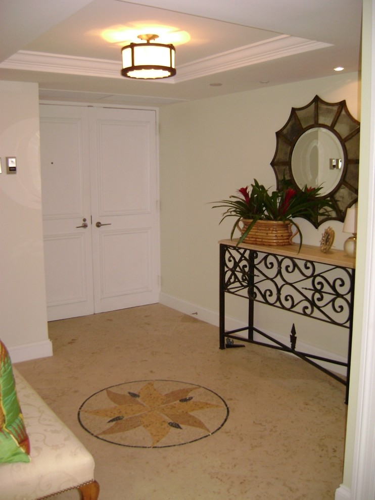 Inspiration for a transitional entryway remodel in Miami
