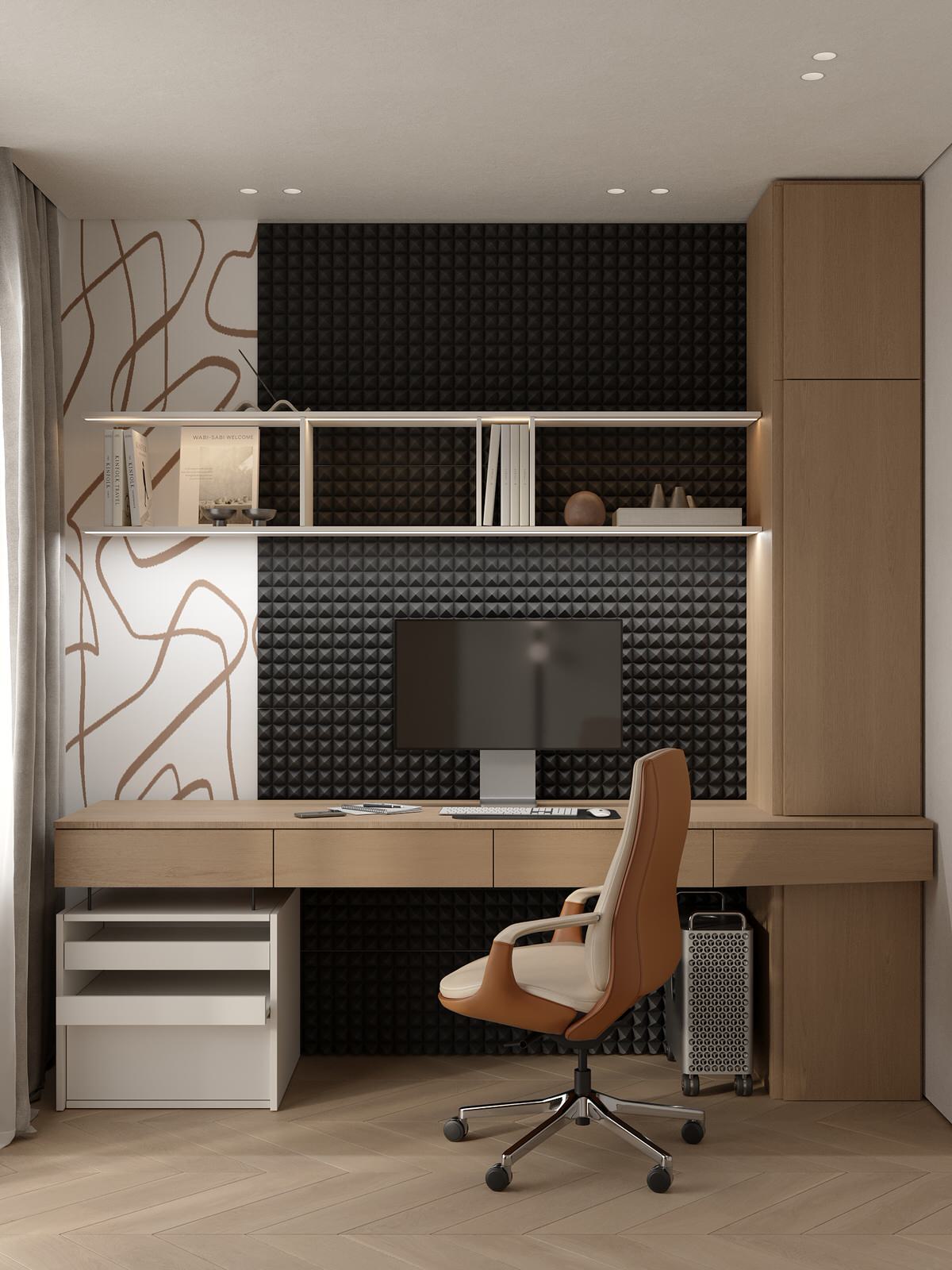 Проект 2-х уровневой квартире в эко-стиле.