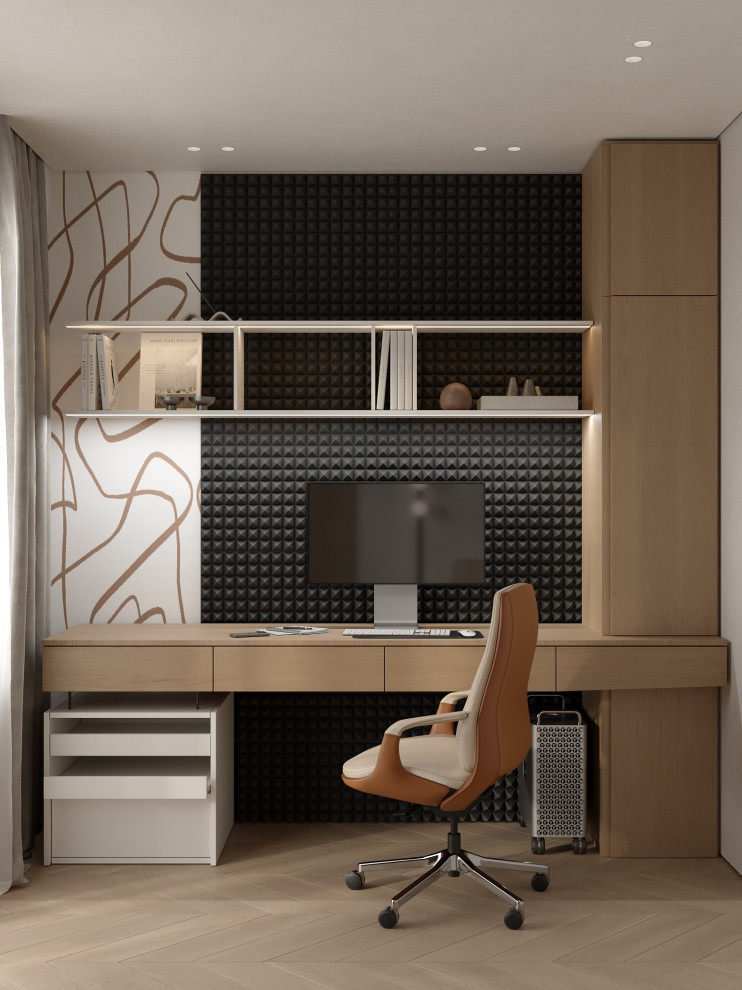 Проект 2-х уровневой квартире в эко-стиле.