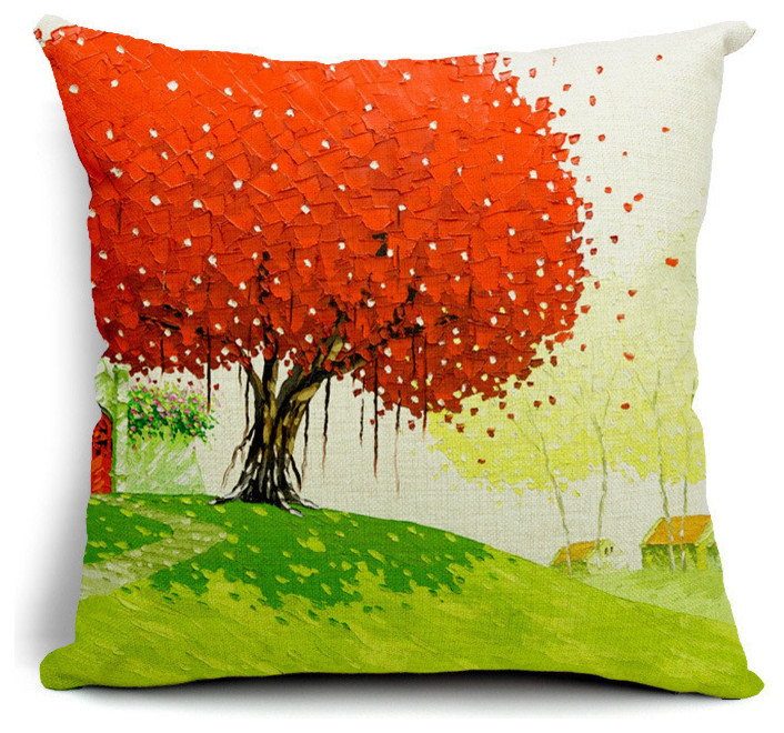 Декоративные подушки, серия сельские пейзажи