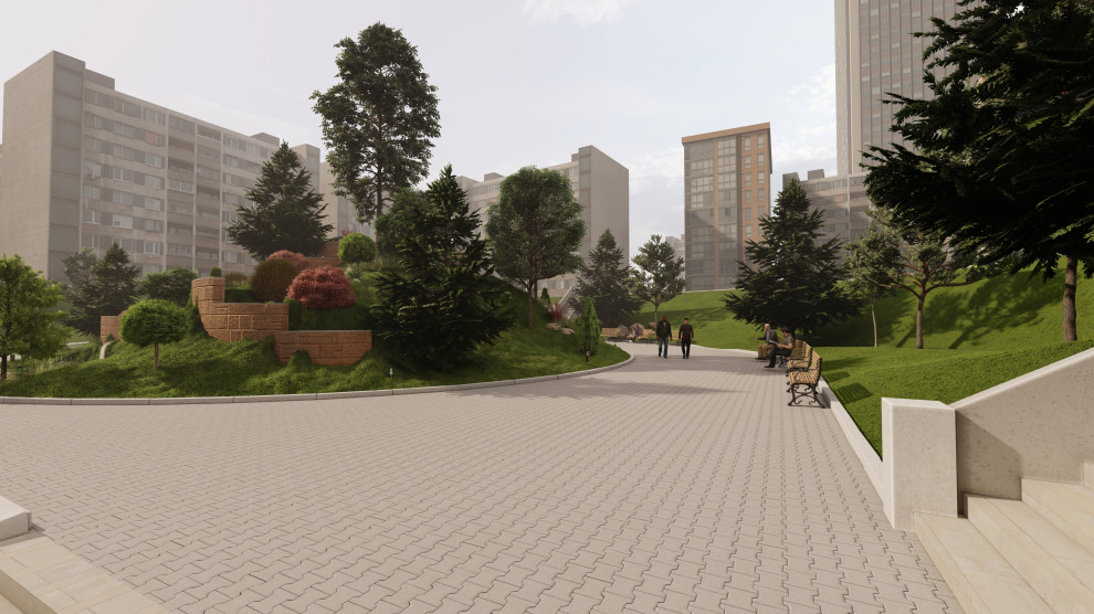 Визуализация городского парка