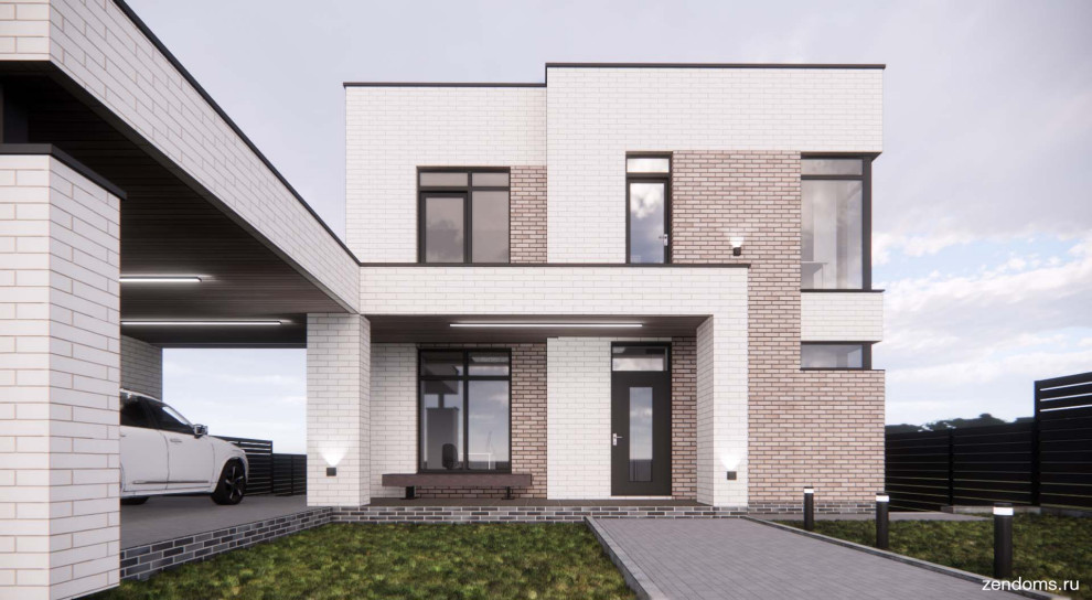 Проект дома с плоской кровлей