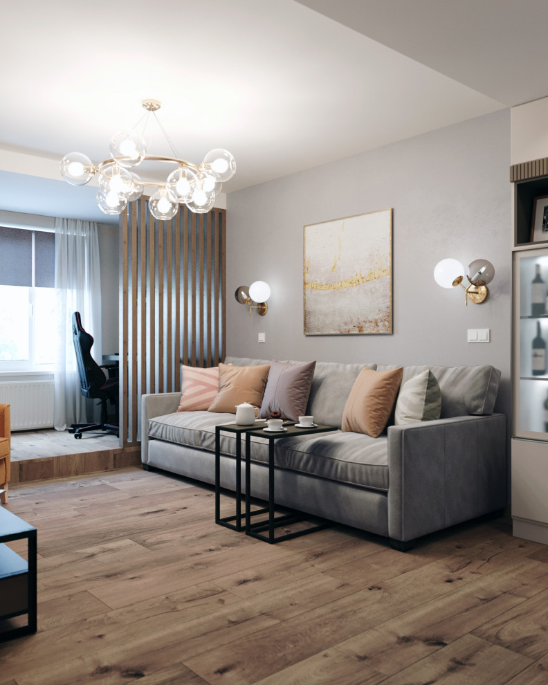 Квартира на Перервинском бульваре (85,25 м2) - СПОНТАННОСТЬ