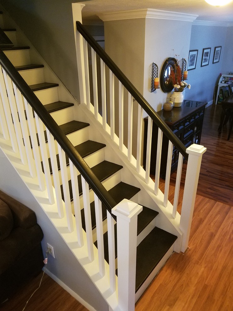 Stair Railing Update - Transitional - Staircase - New York ...