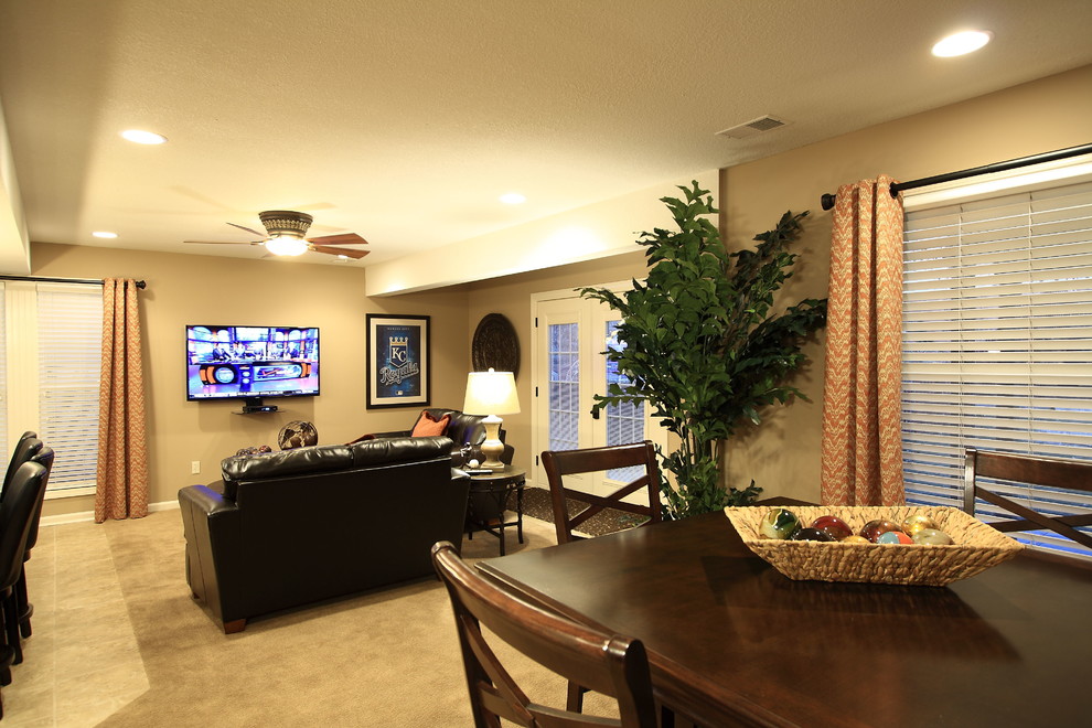Home design - transitional home design idea in Kansas City