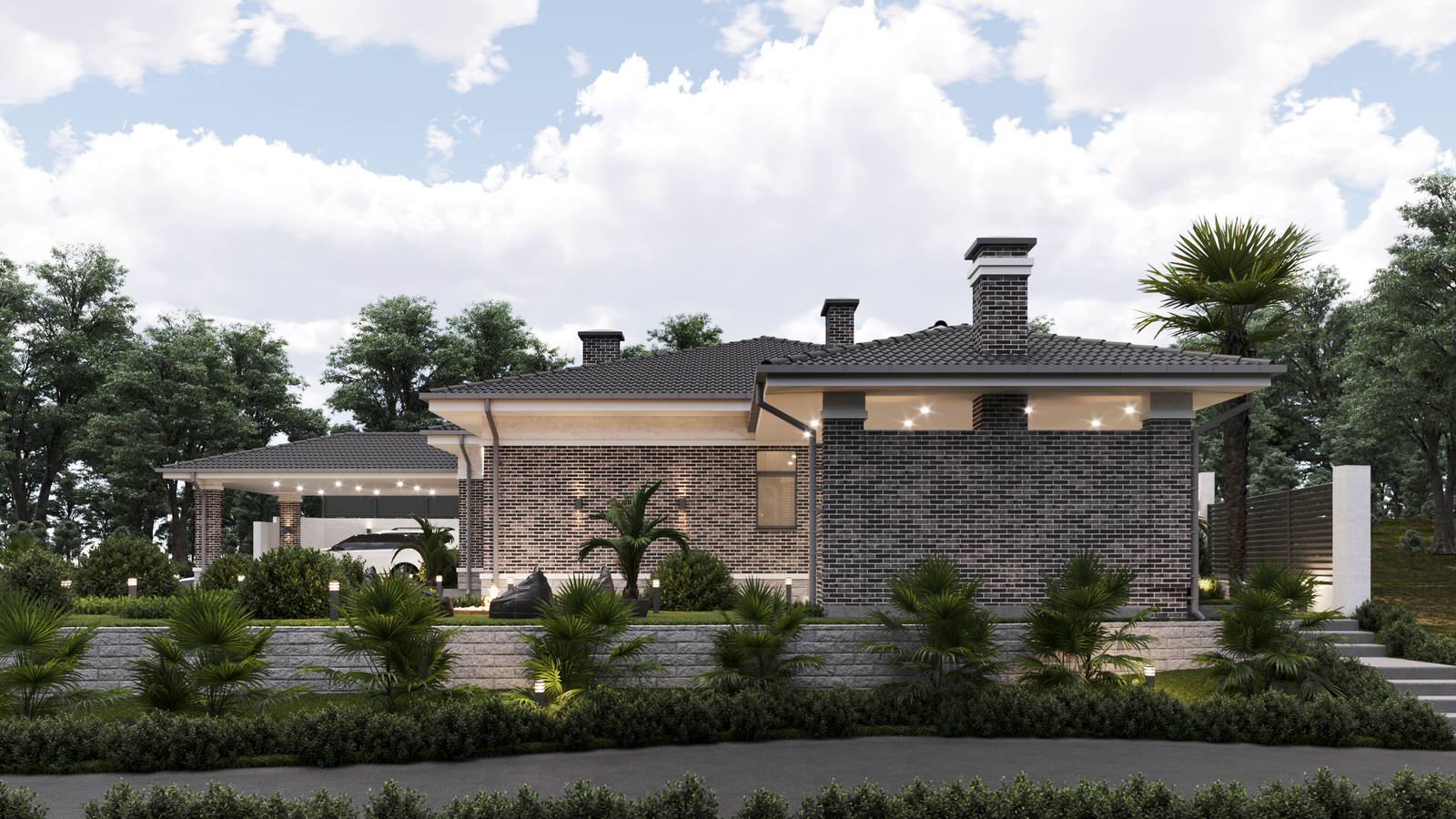 Одноэтажный дом на 130 кв.м.