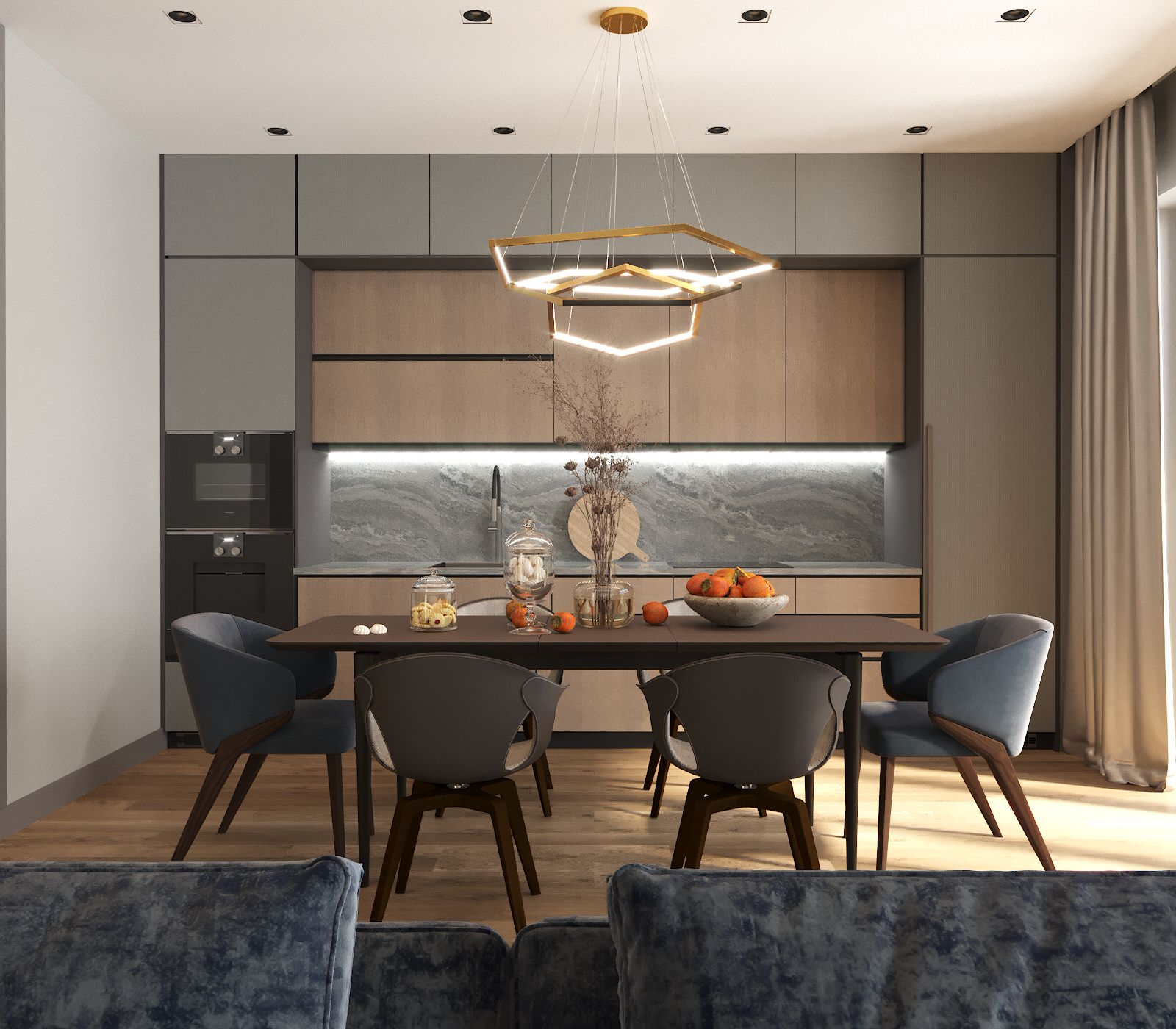 Дом с 2х светной гостиной