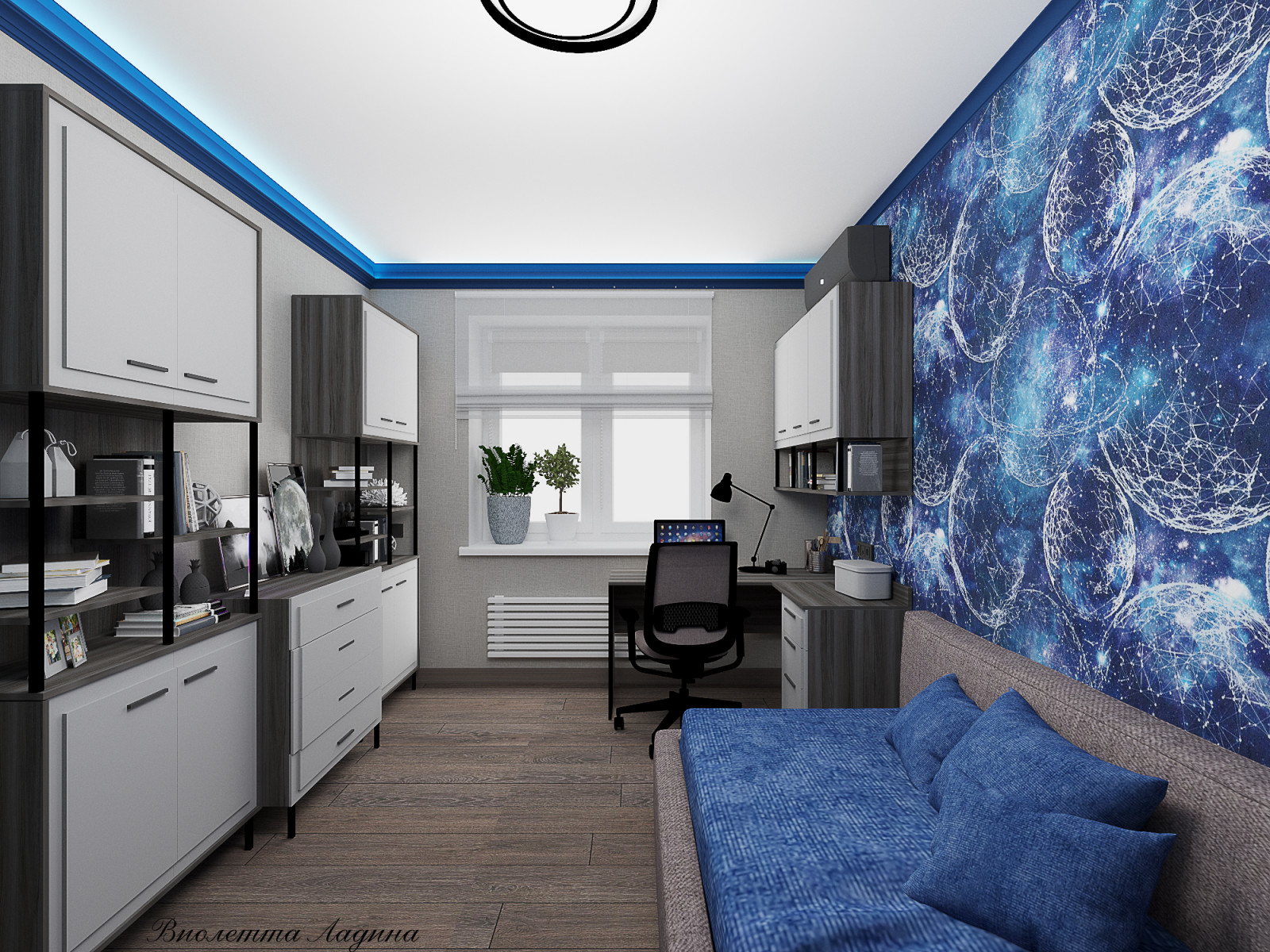 Большая квартира с воспоминаниями о путешествиях.