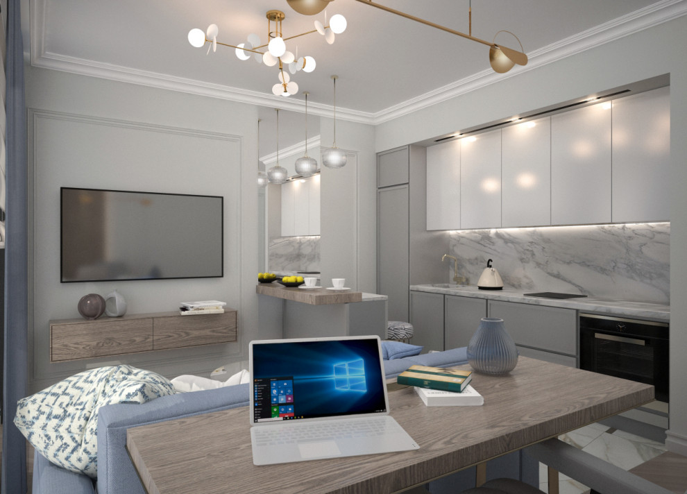 Проект интерьеров частной квартиры  в ЖК «Дискавери»