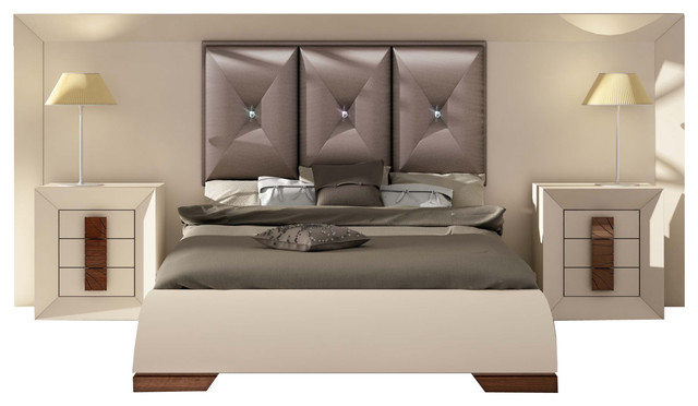 Bedroom Sets With High Headboard md karen 32 special headboard bedroom set, glossy beige cream Bedroom Sets With High Headboard md karen 32 special headboard bedroom set, glossy beige cream