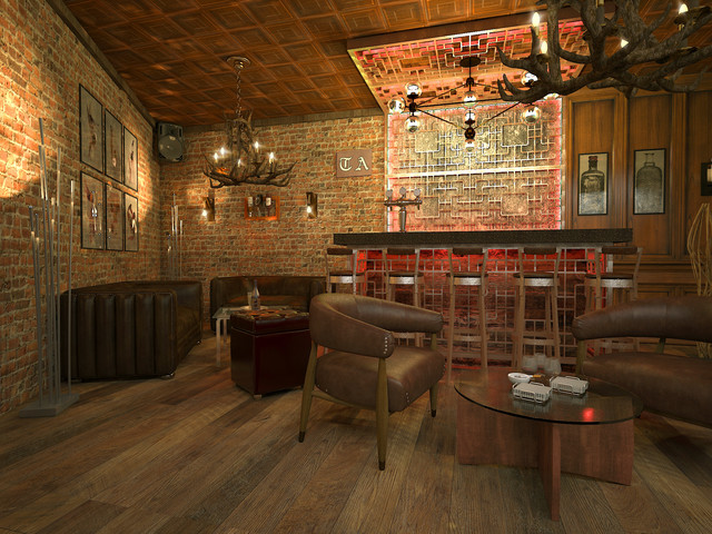 Speakeasy Bar Asian Home Bar Other By Zahan Interiors