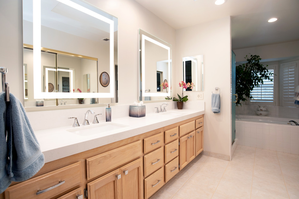 This is an example of a transitional bathroom in San Luis Obispo.