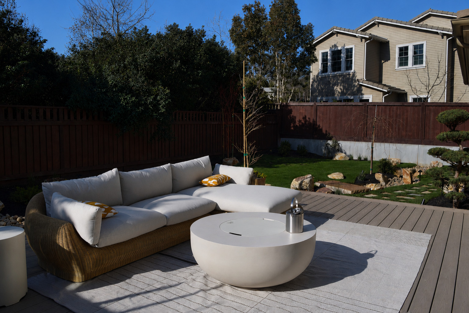 Modern Asian Inspired Backyard in Palo Alto