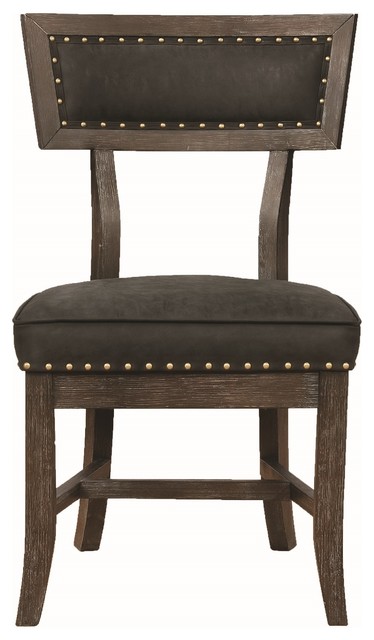 Mayberry Rustic Dining Chair with Nailhead Trim, Set of 2