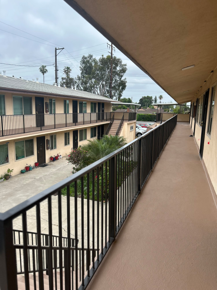 Balcony and handrail for condominiums