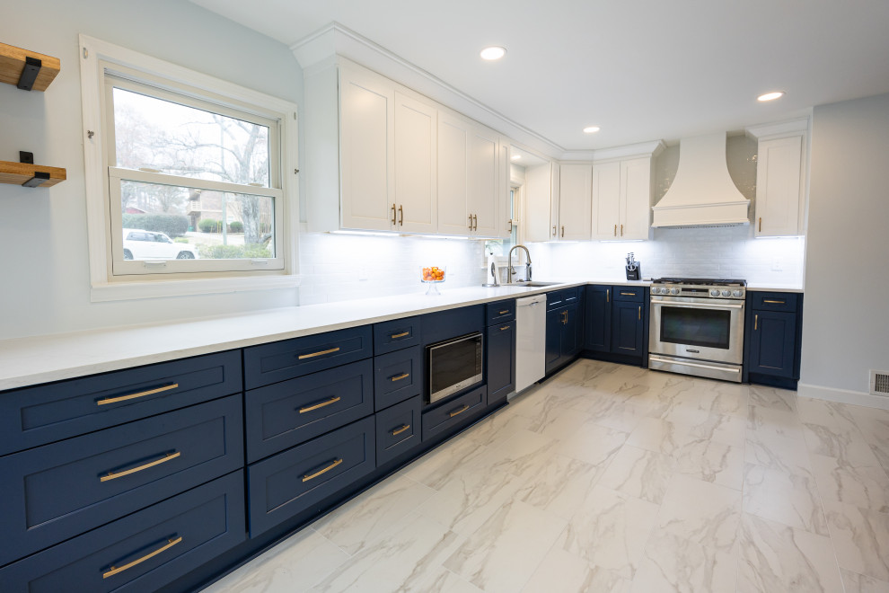Marietta Kitchen Blue Cabinets