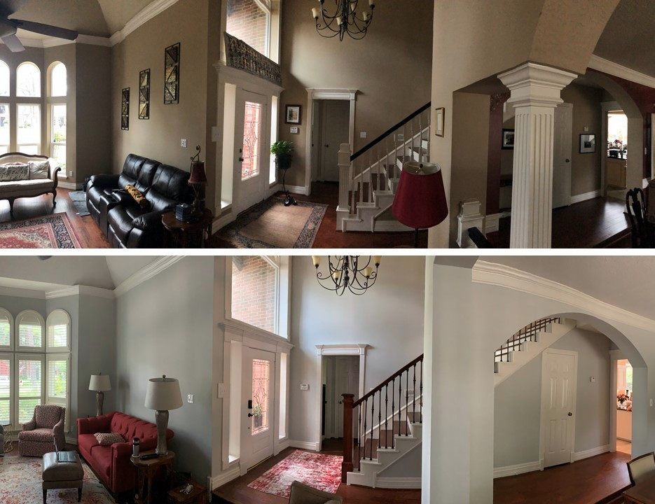 Before and After remodel