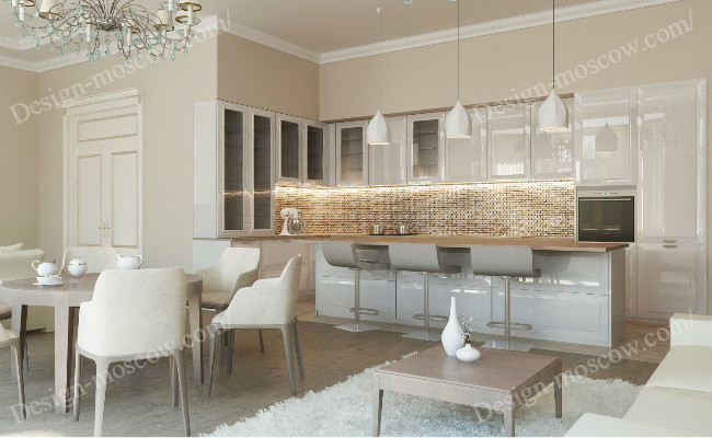 Бежевый интерьер