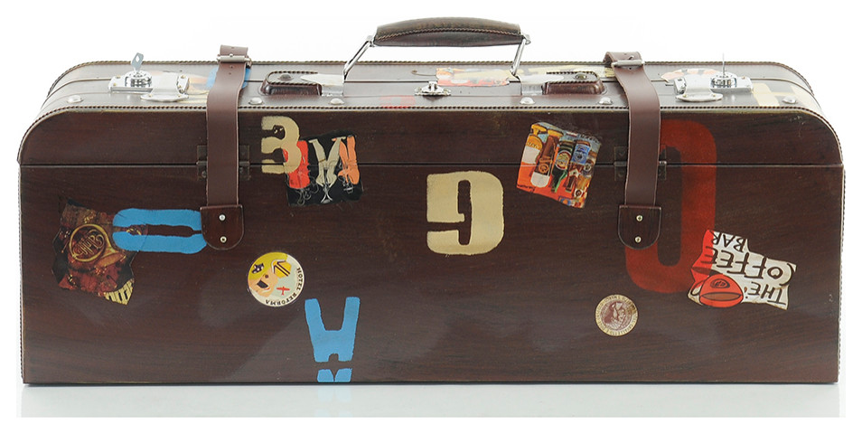 Vintage Suitcase Handcrafted metal Decor
