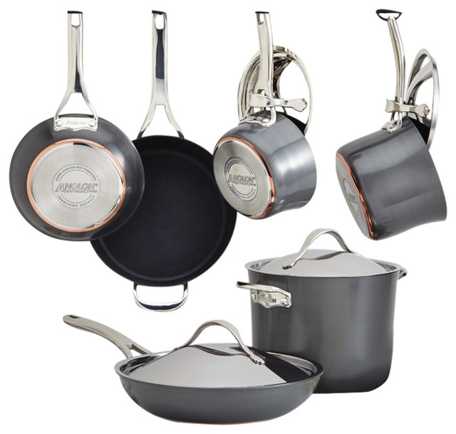 Anolon Nouvelle Copper Hard Anodized 11 Piece Cookware Set
