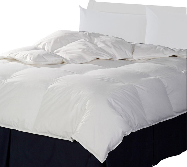Canadian White Down Comforter Contemporary Duvet Inserts By