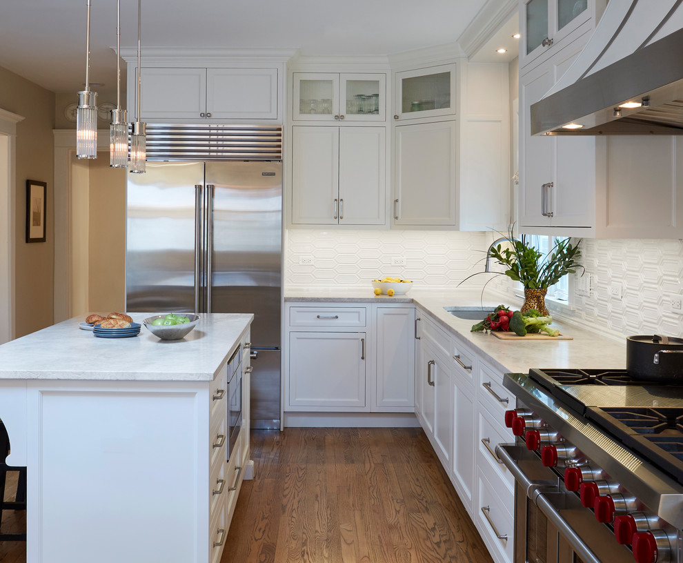Kitchen - transitional kitchen idea in Chicago