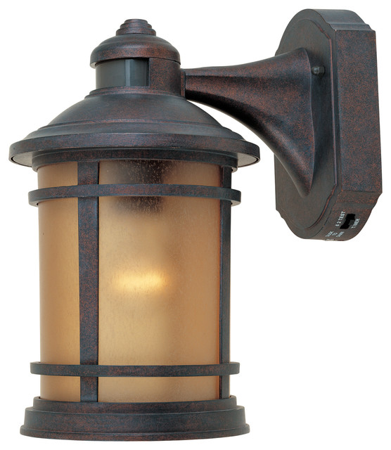 Cast Aluminum Wall Lantern With Motion Detector And Photocell Cast Aluminum Wall Lantern With Motion