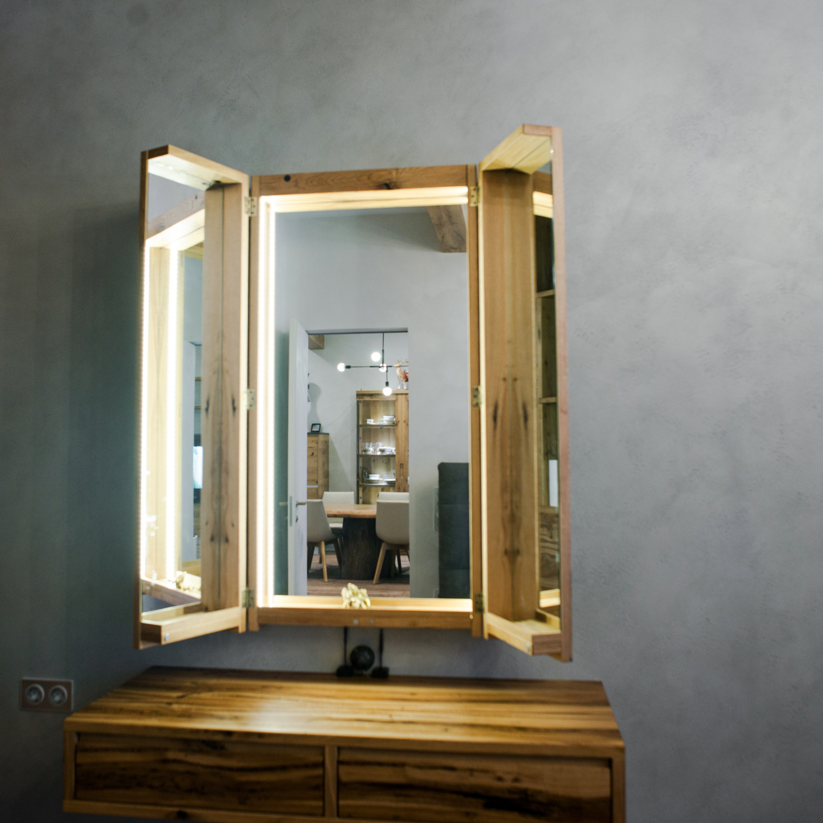 Дубовый интерьер загородного дома