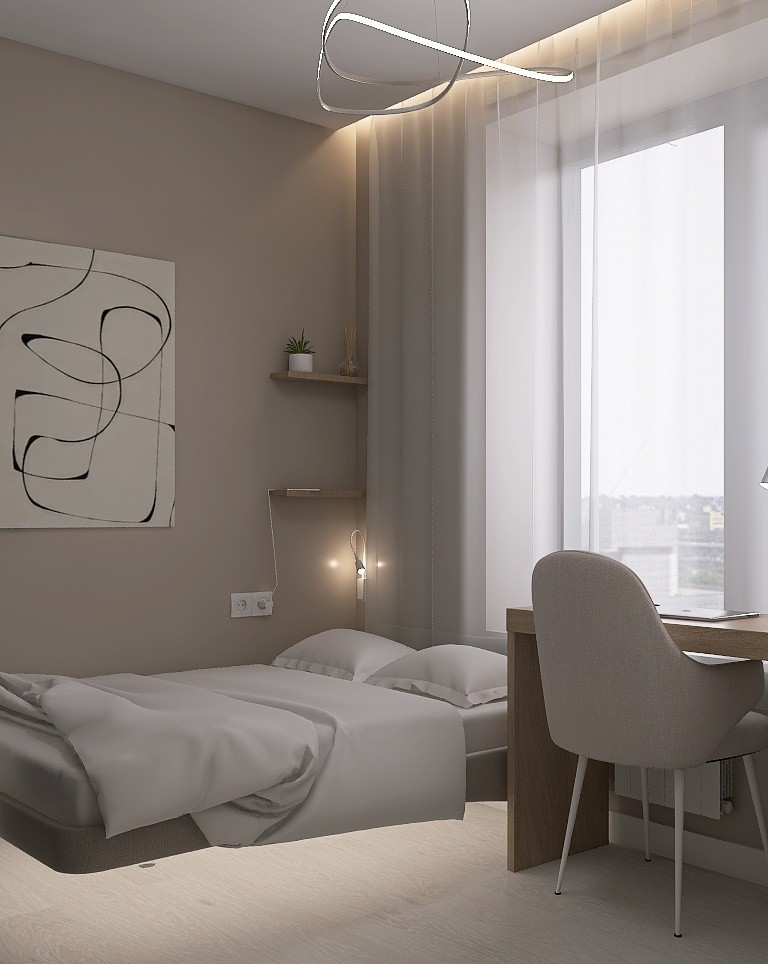 Дизайн-интерьера квартиры 34 м²