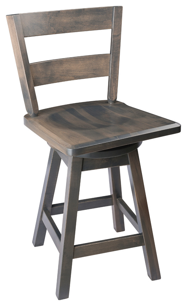 Swivel Bar Stool Maple Wood With, Small Bar Stools With Backs