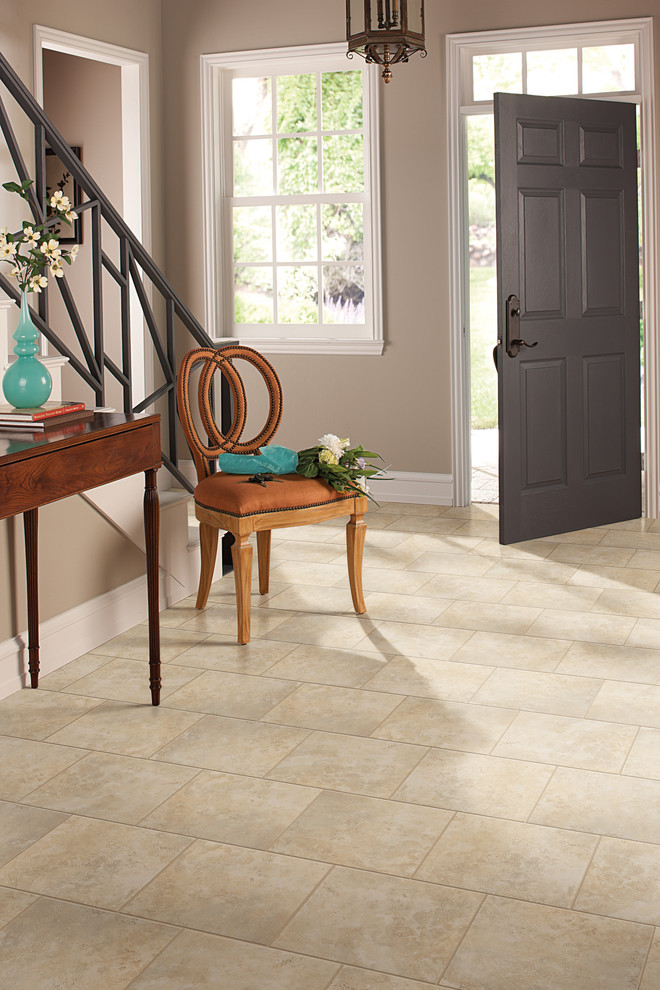 Entryway - mid-sized transitional entryway idea in Phoenix