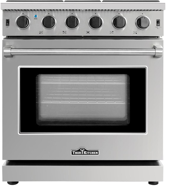 30 Stainless Steel Gas Range Oven With 5 Burner Thor Kitchen