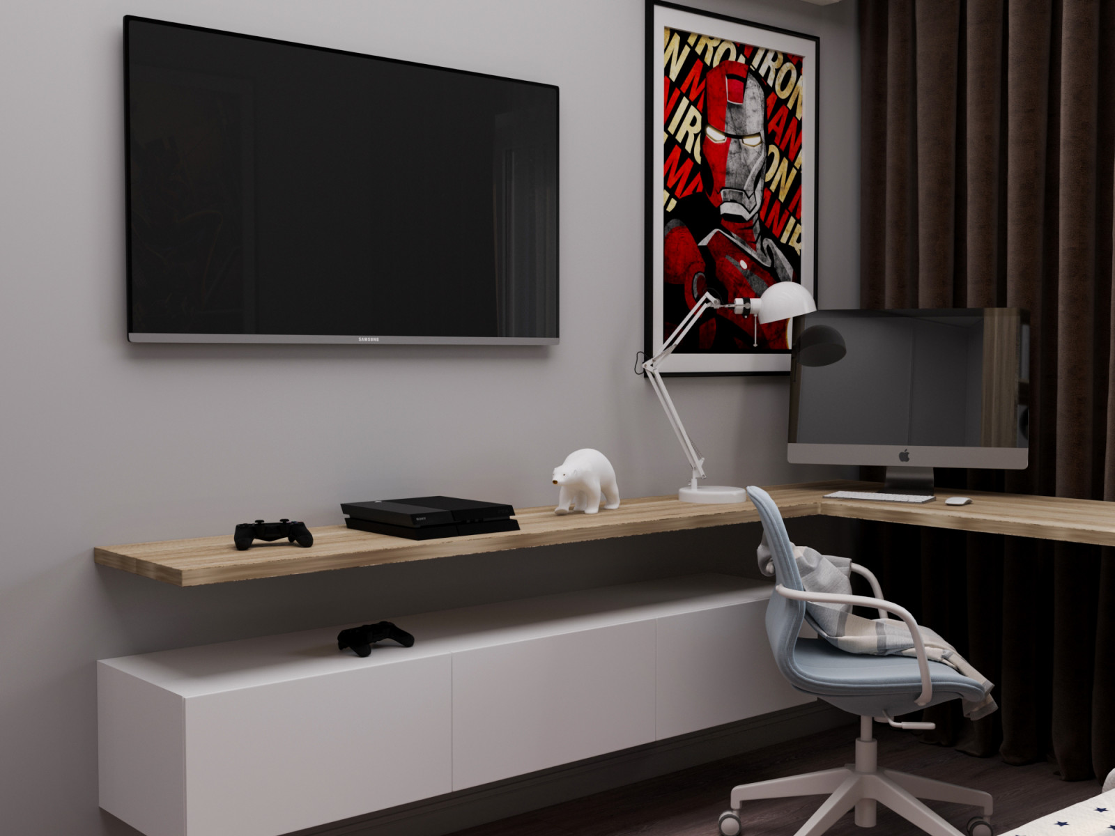 Детская для мальчика в загородном доме. Кемеровская обл.