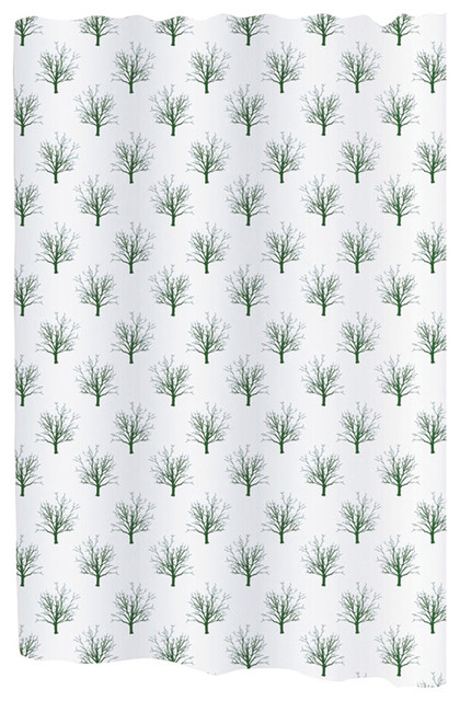 Carnation Home Fashions Extra Wide Faith Fabric Shower Curtain