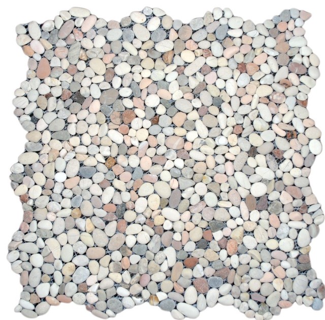Glazed Speckled Pebble Tile 1 sq.ft