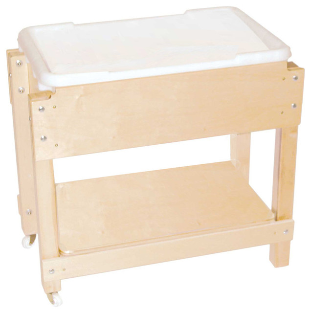 Petite Sand And Water Table With Lid And Shelf Transitional