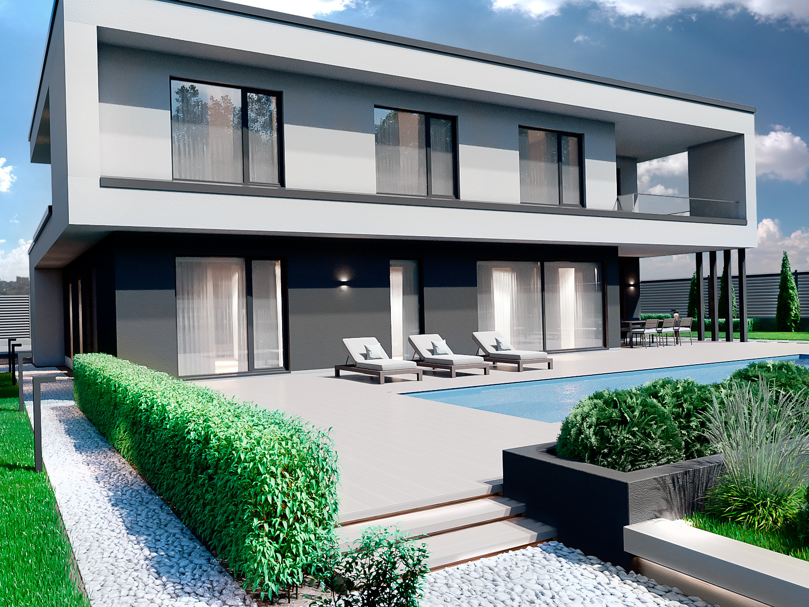 Ландшафт в стиле минимализм