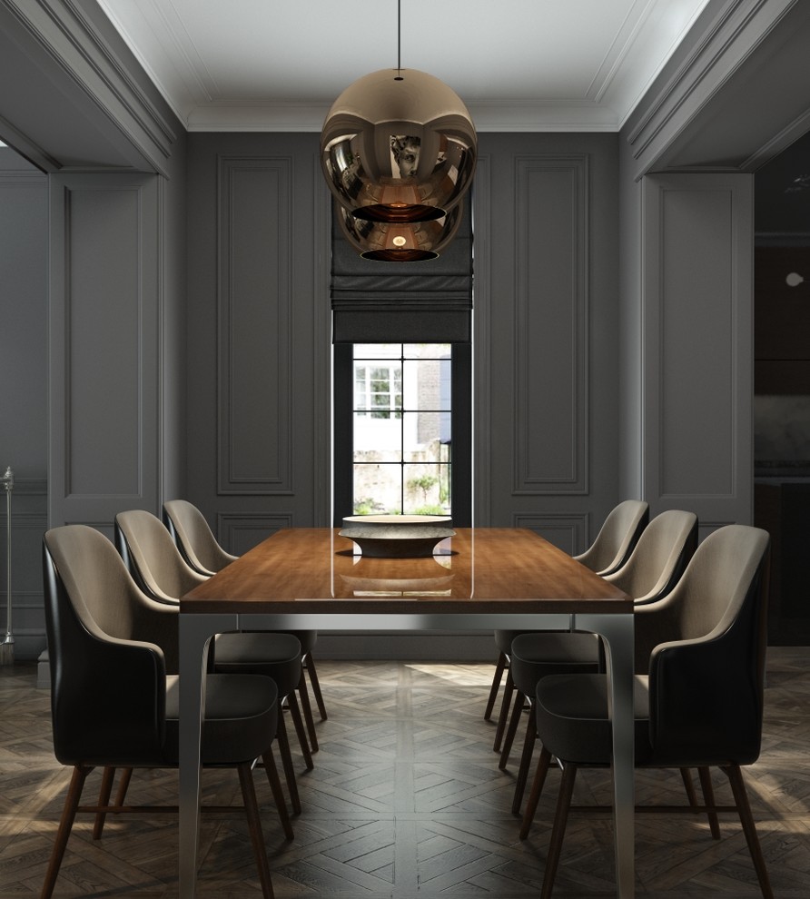 Дизайн-проект гостиной загородного дома в КП "Миллениум парк"