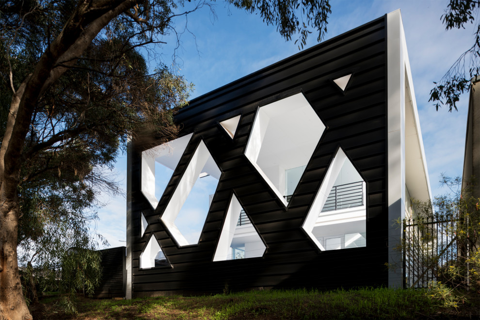 Design ideas for a contemporary exterior in Adelaide.