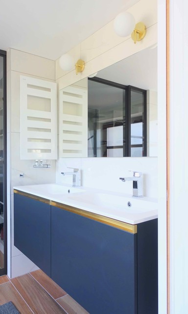 Suite parentale de style Art d&eacute;co modern-badezimmer