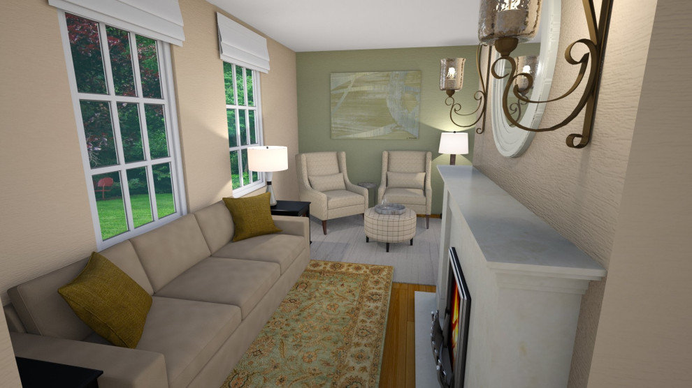 Transitional home design photo in Boston