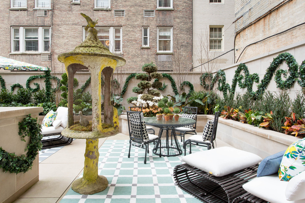 Inspiration for an eclectic patio in New York.