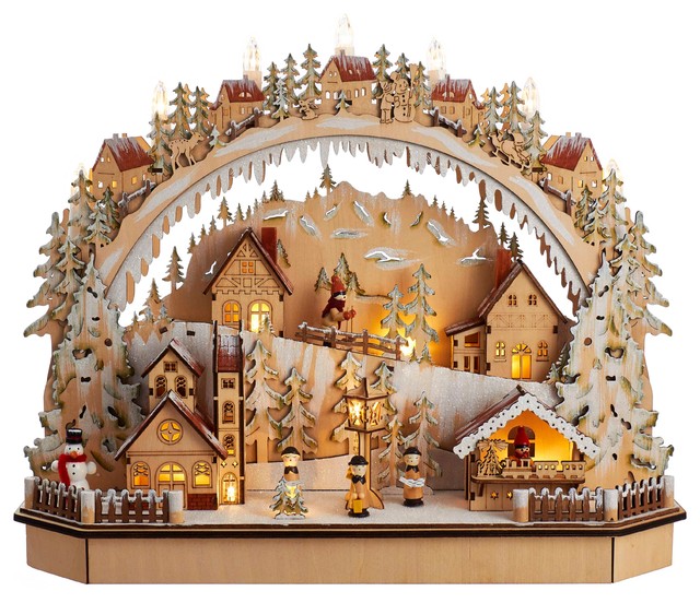 Kurt S. Adler Snowtown Village Claus & Co. Workshop Vintage in Original Box
